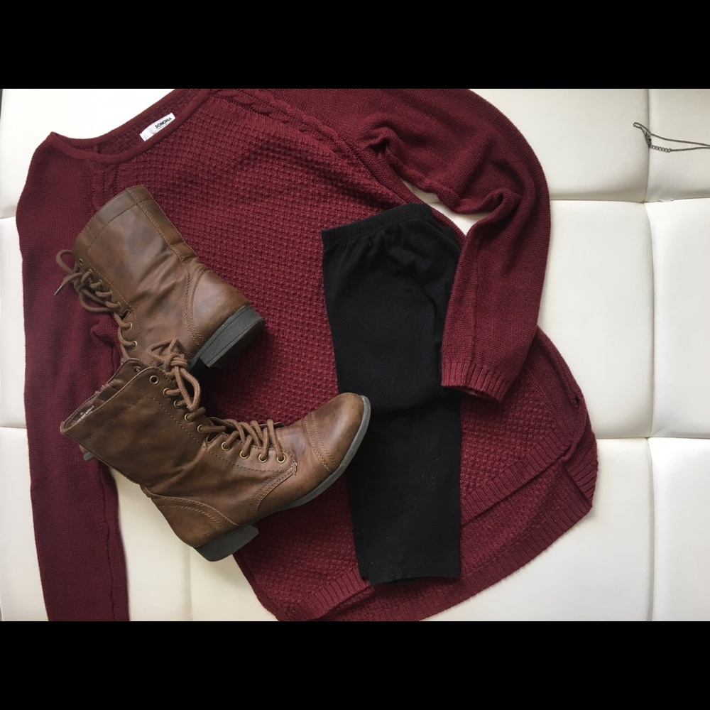 Cranberry knit Sweater